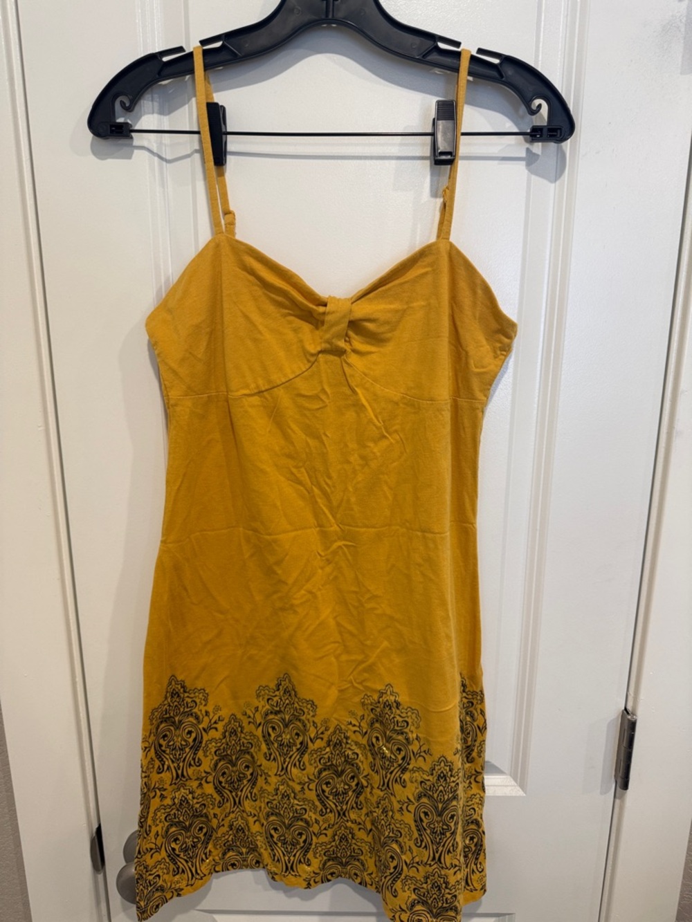 International Concepts Yellow Spaghetti Strap Sundress Size M
